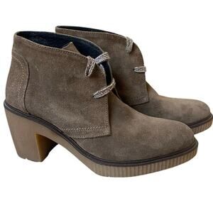 Toni Pons Nordstrom Jade Desert Bootie US 6 Brown Suede Leather Block Heel Spain